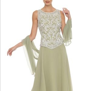Mother of bride/groom JKara gown-chiffon shawl.
